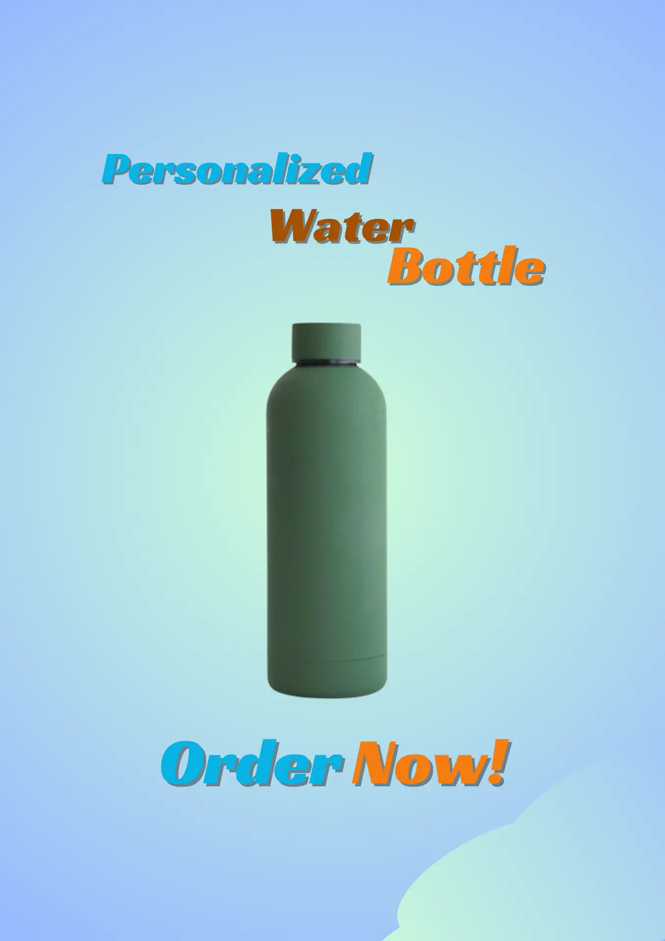 personalized water bottle