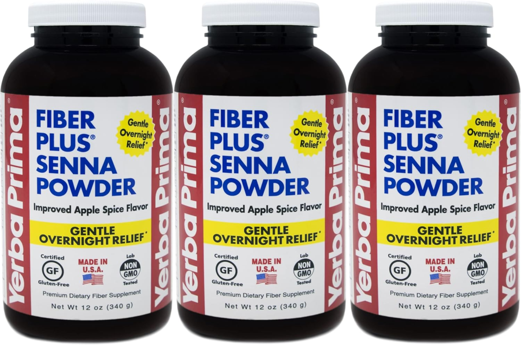 Yerba Prima Fiber Plus Senna Powder for gut health