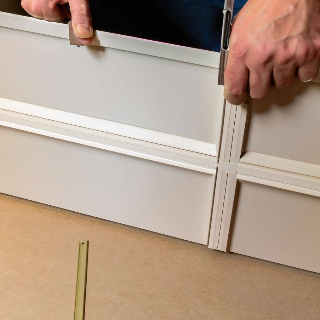 step-by-step process of how to make shaker door cabinets